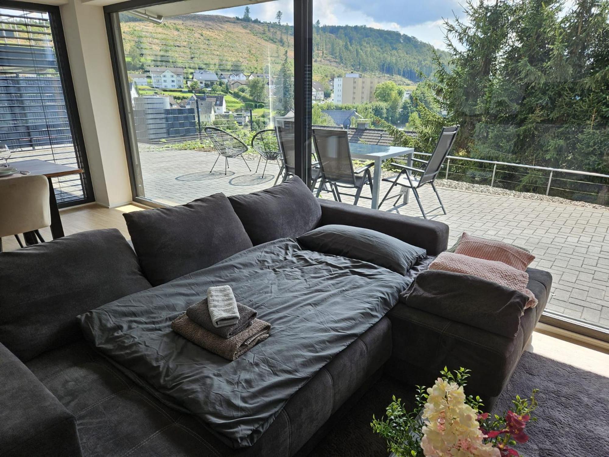 Stilvolle Wohnung Mit Blick Und Selbst-Check-In 巴特贝勒堡 外观 照片